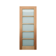 Five-Lite Horizontal Glass Timber Door – Supply Only - Just Doors QLD