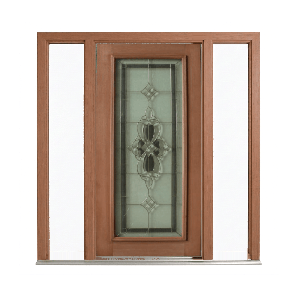 Floral Diamond Triple Glazed Leadlight Door – TG-Floral Diamond 2040mm – Pre-Hung