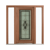 Floral Diamond Triple Glazed Leadlight Door – TG-Floral Diamond 2040mm – Pre-Hung