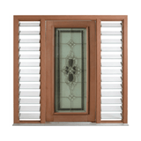 Floral Diamond Triple Glazed Leadlight Door – TG-Floral Diamond 2040mm – Pre-Hung