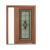 Floral Diamond Triple Glazed Leadlight Door – TG-Floral Diamond 2040mm – Pre-Hung