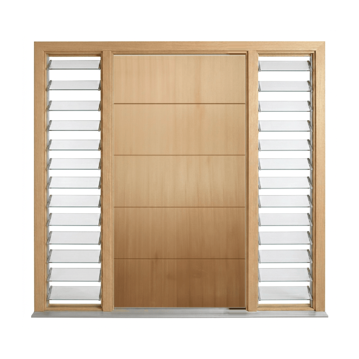 Four-Groove Timber Door 2040mm – Pre-Hung