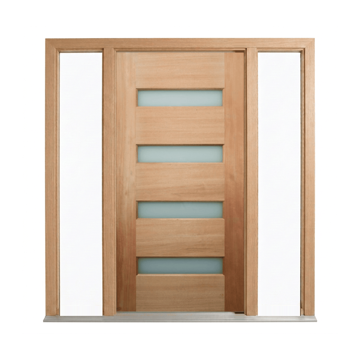 Four-Lite Horizontal Glass Timber Door 2340mm – Pre-Hung
