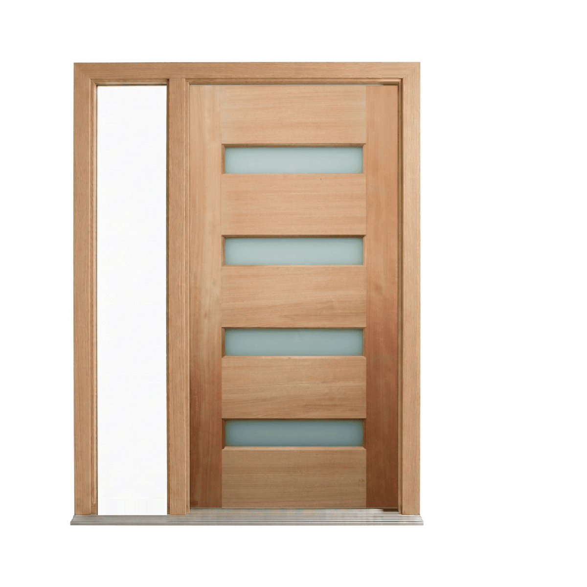 Four-Lite Horizontal Glass Timber Door 2340mm – Pre-Hung