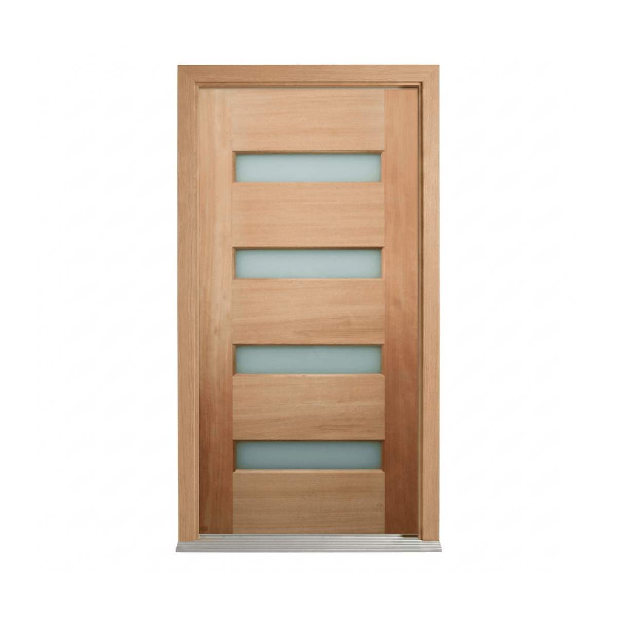 Four-Lite Horizontal Glass Timber Door 2340mm – Pre-Hung
