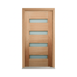 Four-Lite Horizontal Glass Timber Door 2340mm – Pre-Hung
