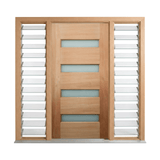 Four-Lite Horizontal Glass Timber Door 2340mm – Pre-Hung