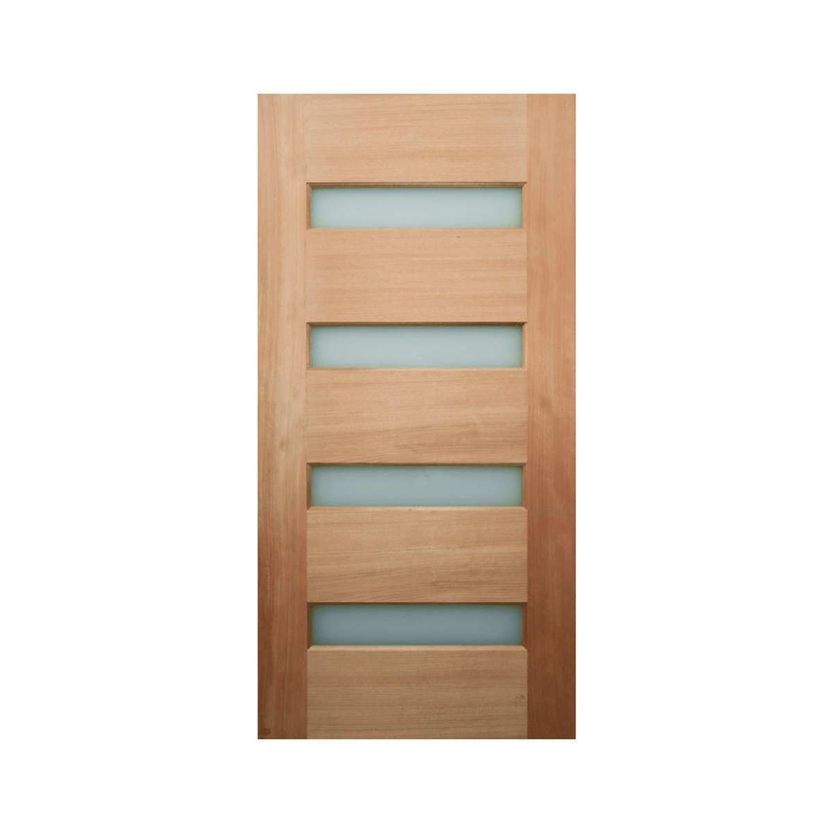 Four-Lite Horizontal Glass Timber Door 2340mm – Pre-Hung