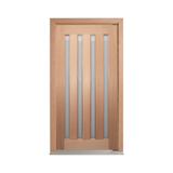Four-Lite Vertical Glass Timber Door 2040mm – Pre-Hung