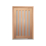 Five-Lite Vertical Glass Timber Door 2340mm – Pre-Hung
