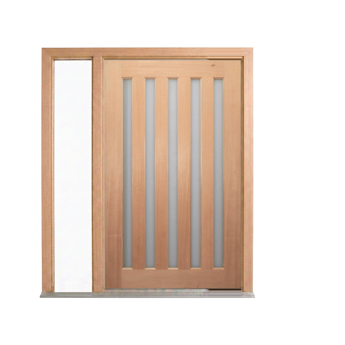 Five-Lite Vertical Glass Timber Door 2340mm – Pre-Hung