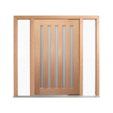 Five-Lite Vertical Glass Timber Door 2340mm – Pre-Hung