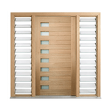 FS-H8G Glazed Timber Door 2340mm – Supplied & Installed