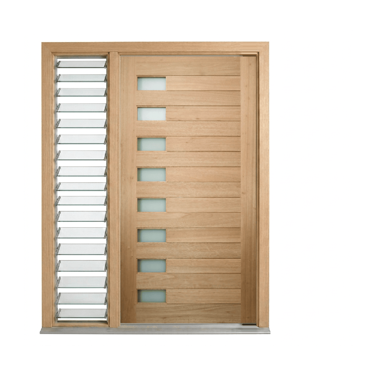 FS-H8G Glazed Timber Door 2340mm – Supplied & Installed