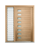 FS-H8G Glazed Timber Door 2340mm – Supplied & Installed