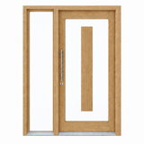 GI- Illusion door with one glass sidelight on the left
