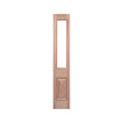 Glass Top Timber Sidelight with Cricket Bat and Heavy Moulding – SL-TD5G - Just Doors QLD
