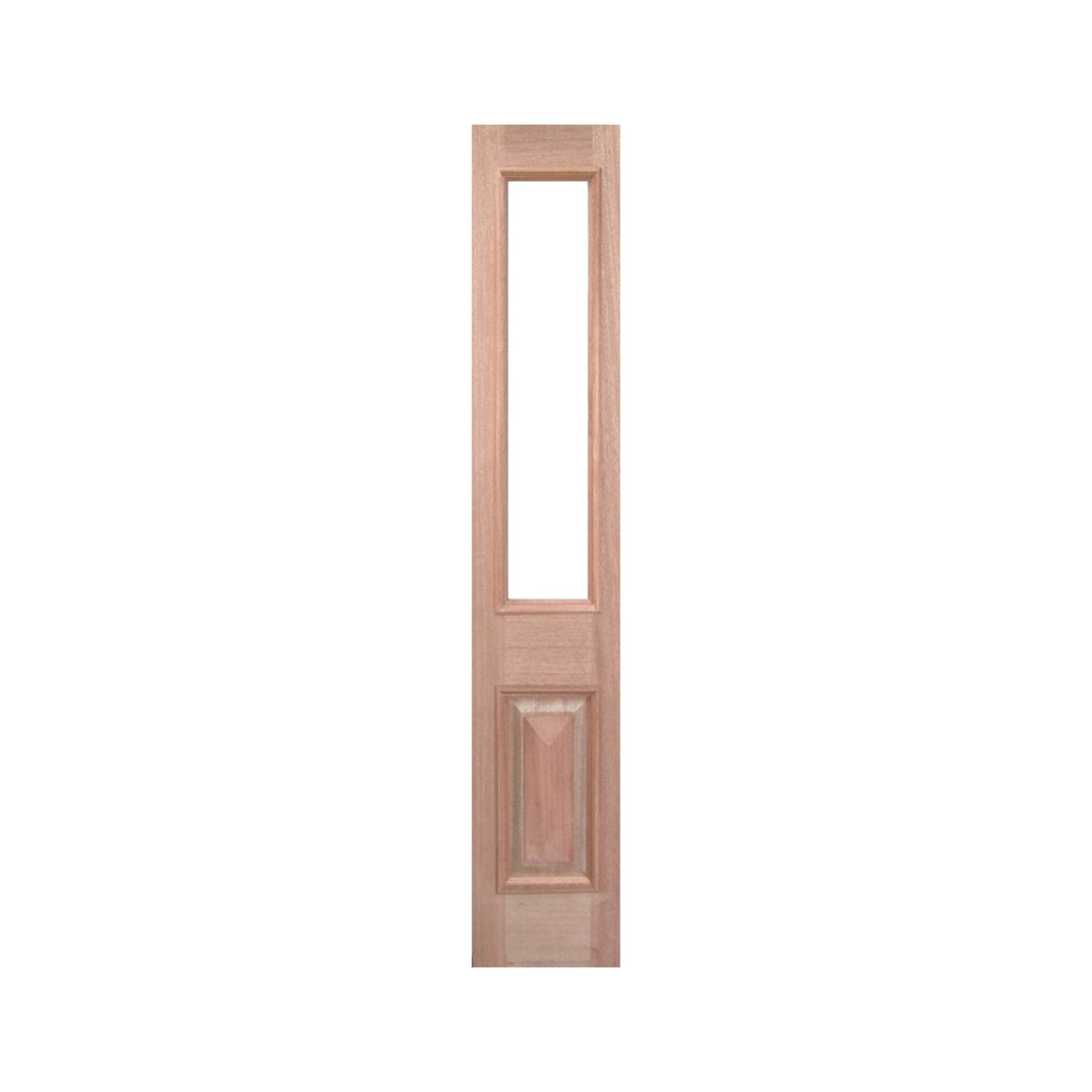 Glass Top Timber Sidelight with Cricket Bat and Heavy Moulding – SL-TD5G - Just Doors QLD