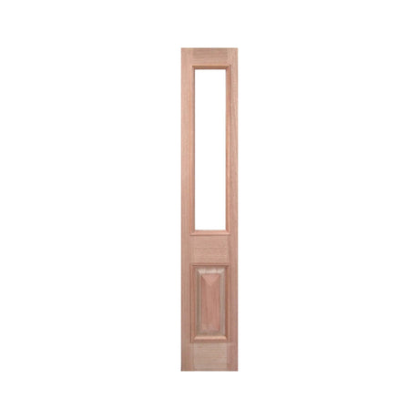 Glass Top Timber Sidelight with Cricket Bat and Heavy Moulding – SL-TD5G - Just Doors QLD