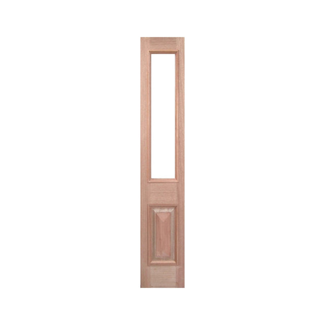 Glass Top Timber Sidelight with Cricket Bat and Heavy Moulding – SL-TD5G - Just Doors QLD