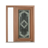 Grey Flower Triple Glazed Leadlight Door – TG-Grey Flower 2040mm – Pre-Hung