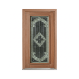 Grey Flower Triple Glazed Leadlight Door – TG-Grey Flower 2040mm – Pre-Hung