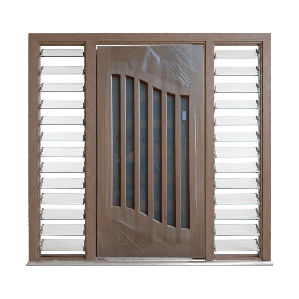 Harp Contemporary Glass Door – GD-HARP – WS Wide Style 2340mm – Supplied & Installed