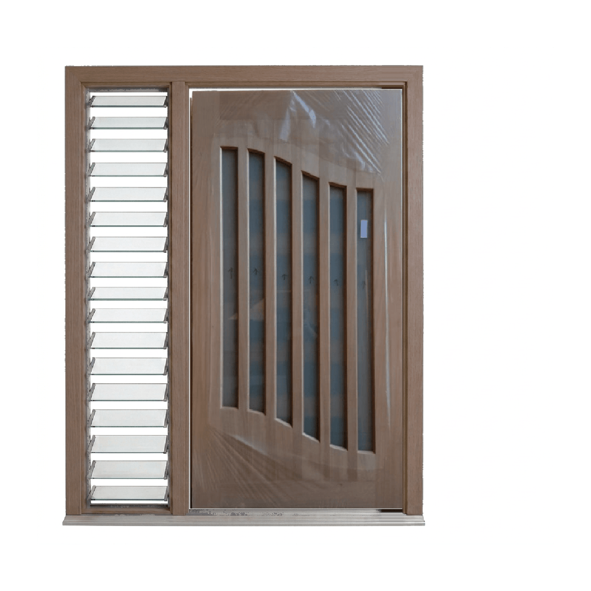 Harp Contemporary Glass Door – GD-HARP – WS Wide Style 2340mm – Supplied & Installed