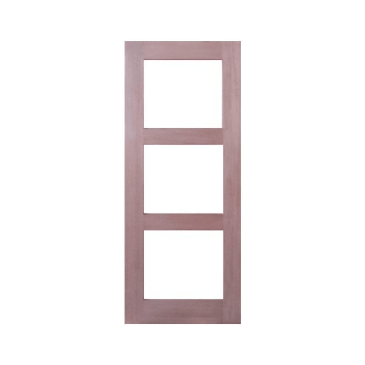 Horizontal 3 Lite Shaker Internal Glass Door – GD-SK3 - Just Doors QLD