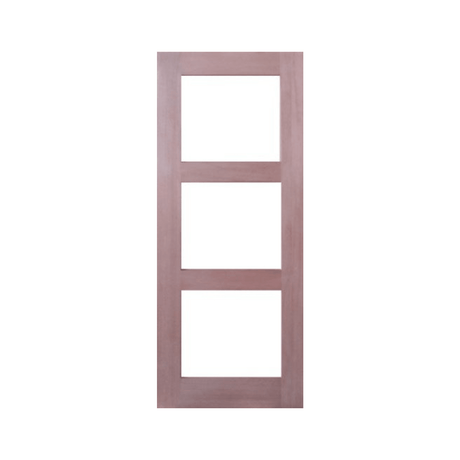 Horizontal 3 Lite Shaker Internal Glass Door – GD-SK3 - Just Doors QLD