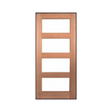 Horizontal 4 Lite Shaker Internal Glass Door – GD-SK4 - Just Doors QLD