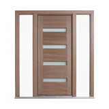 Horizontal 4 Small Glass Panel Door – GD-D4SG – WS Wide Style 2340mm – Supplied & Installed