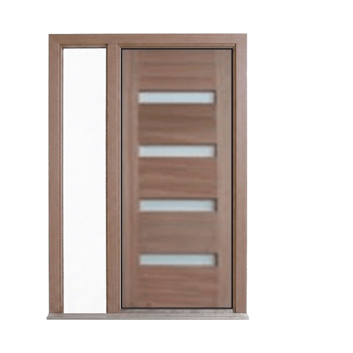 Horizontal 4 Small Glass Panel Door – GD-D4SG – WS Wide Style 2340mm – Supplied & Installed