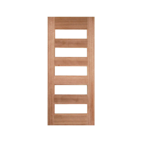 Horizontal 5 Lite Timber Door - Just Doors QLD