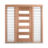 Horizontal 5 Panel Glass Door – GD-D5 2040mm – Supplied & Installed