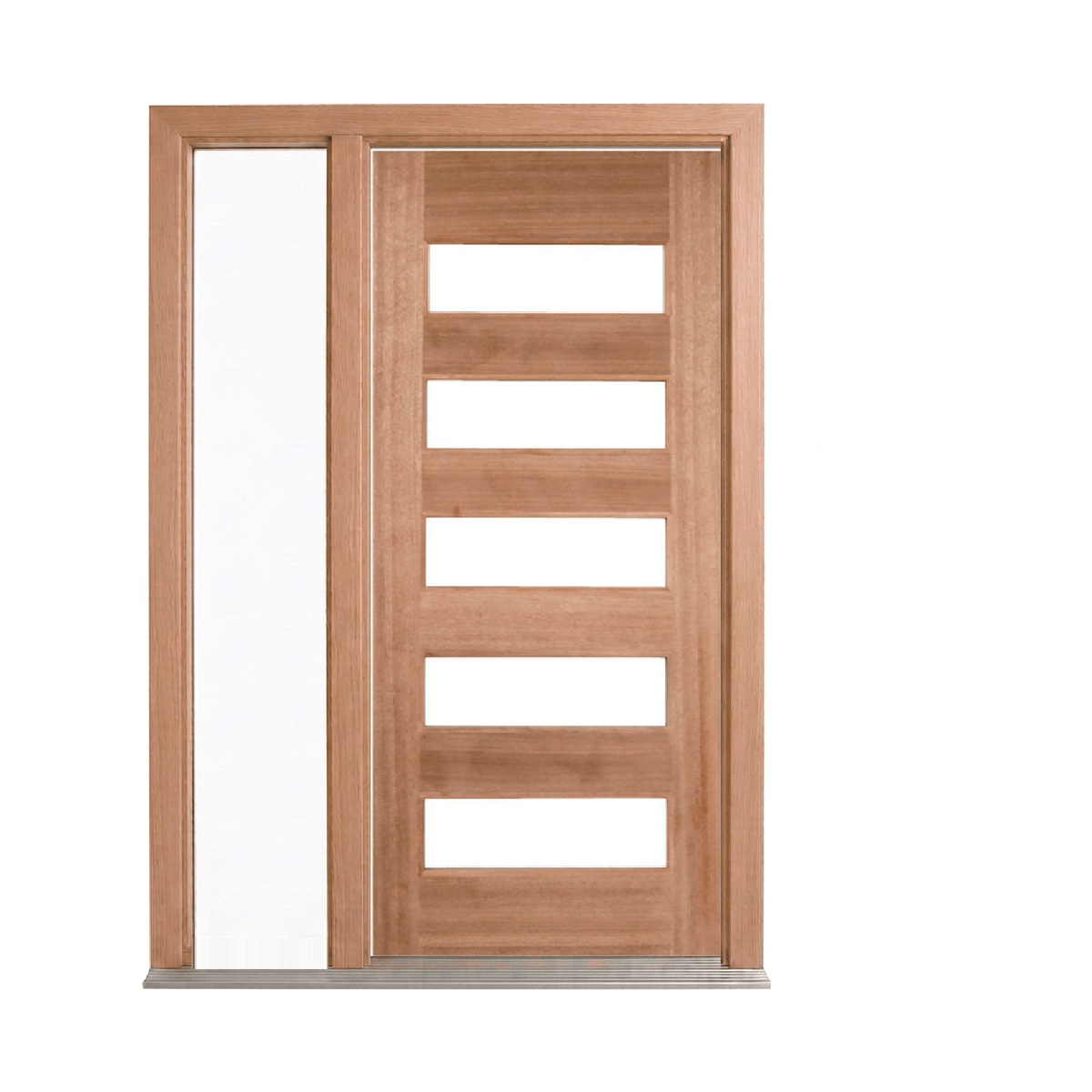 Horizontal 5 Panel Glass Door – GD-D5 2040mm – Supplied & Installed