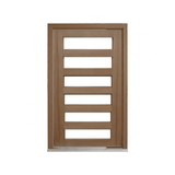 Horizontal 6 Panel Glass Door – GD-D6B – WS Wide Style 2340mm – Supplied & Installed