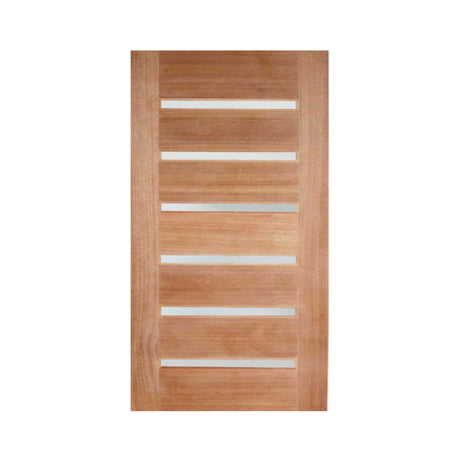 Horizontal 6LS Timber Door - Just Doors QLD