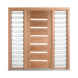 Horizontal 6LS Timber Glass Door – GD-D6 – WS Wide Style 2040mm – Supplied & Installed
