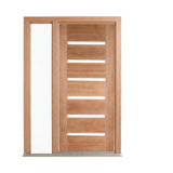 Horizontal 6LS Timber Glass Door – GD-D6 – WS Wide Style 2040mm – Supplied & Installed