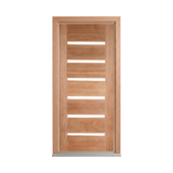 Horizontal 6LS Timber Glass Door – GD-D6 – WS Wide Style 2040mm – Supplied & Installed