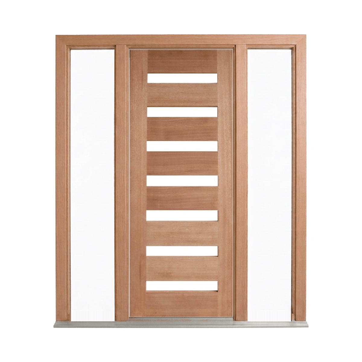 Horizontal 7 Lite Glass Door – GD-D7 – WS Wide Style 2040mm – Pre-Hung