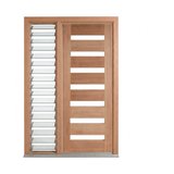 Horizontal 7 Lite Glass Door – GD-D7 – WS Wide Style 2040mm – Pre-Hung