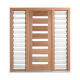 Horizontal 7 Lite Glass Door – GD-D7 – WS Wide Style 2040mm – Pre-Hung