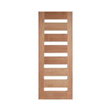 Horizontal 7 Lite Glass Door – GD-D7 – WS Wide Style 2040mm – Pre-Hung