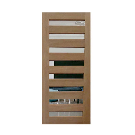 Horizontal 8 Panel Glass - Just Doors QLD