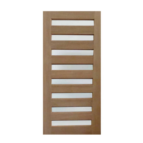 Horizontal 8 Panel Glass - Just Doors QLD