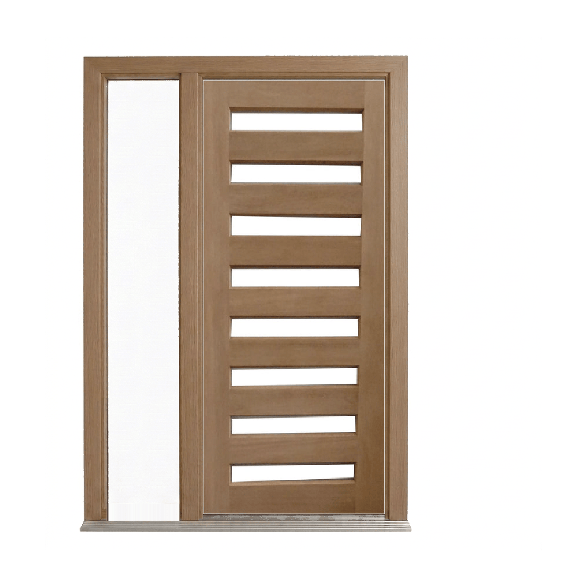 Horizontal 8 Panel Glass Door – GD-D8 – WS Wide Style 2040 & 2340mm – Pre-Hung