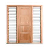 Horizontal Four-Panel Timber Door 2040mm – Supplied & Installed