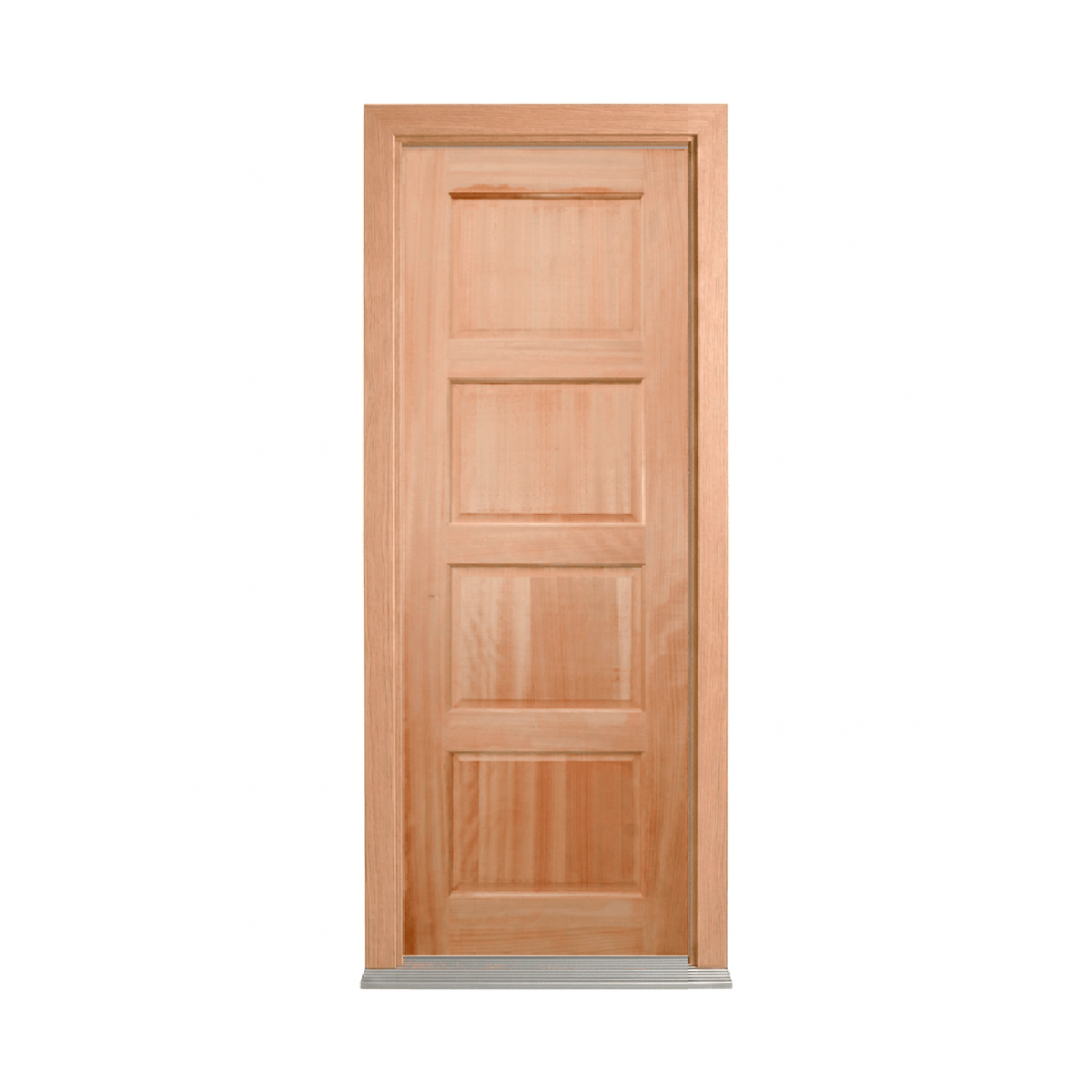 Horizontal Four-Panel Timber Door 2040mm – Supplied & Installed